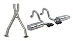 Corsa 97-04 Chevrolet Corvette (C5) 2.5in Sport Cat-Back Exhaust - 4in Black Twin Tips