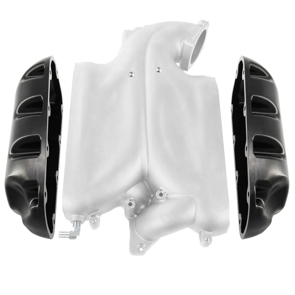 Billet Aluminum Intake Manifold Side Caps for Cosworth Plenum VQ35DE 3.5L 350z G35 - Bull Boost Performance