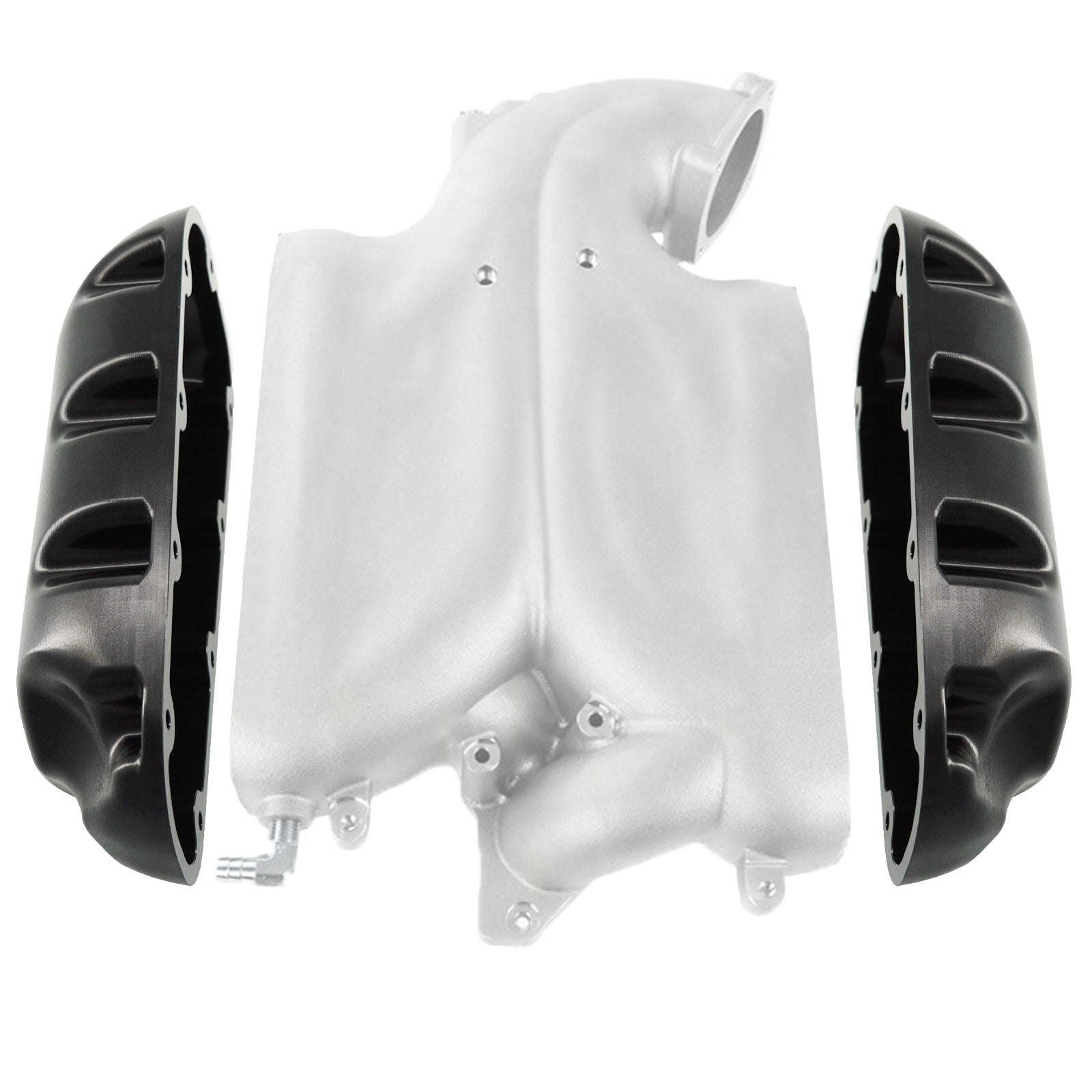 Billet Aluminum Intake Manifold Side Caps for Cosworth Plenum VQ35DE 3.5L 350z G35 - Bull Boost Performance