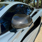 Dry Carbon Fiber Side Mirror Cover Caps for McLaren 540C 570S 570GT - Bull Boost Performance