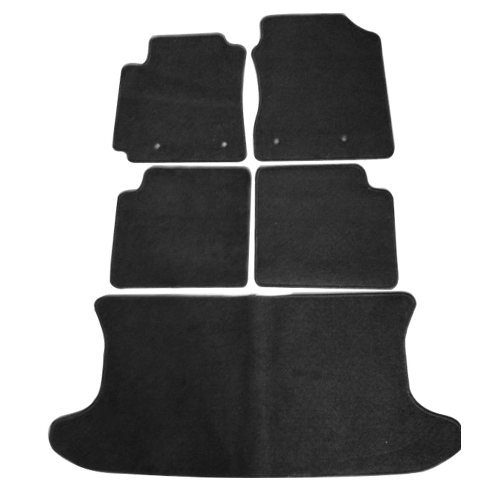 2004-2007 Scion xB Black Car Floor Mats Carpet 5PC Nylon