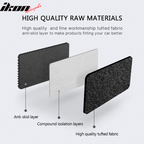 Car Floor Mat for 2009-2012 Dodge Ram Black Carpet 4PC Nylon
