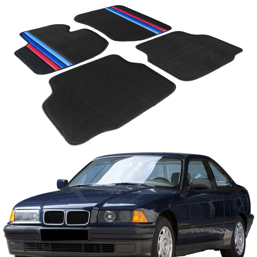 1992-1998 BMW E36 3 Series Car Floor Mats Carpet 4PC Nylon