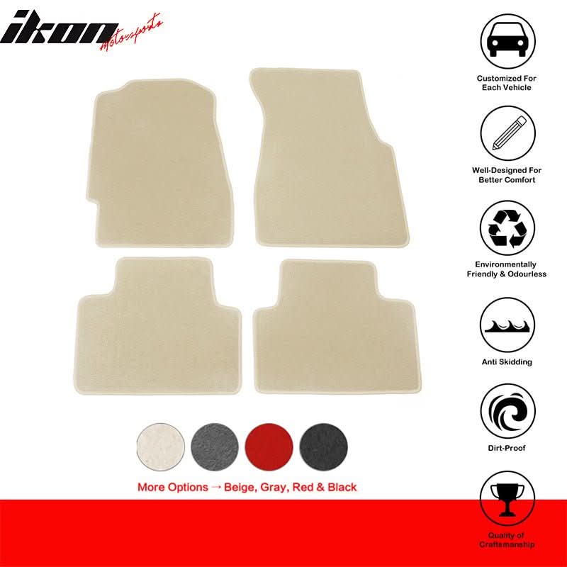 1992-1995 Honda Civic Car Floor Mats Carpet 4PC Nylon
