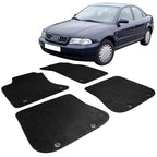 Car Floor Mat for 1996-2001 Audi A4 Black Carpet 4PC Nylon