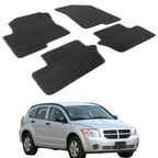 Car Floor Mat for 2007-2012 Dodge Caliber Black Carpet 4PC Nylon