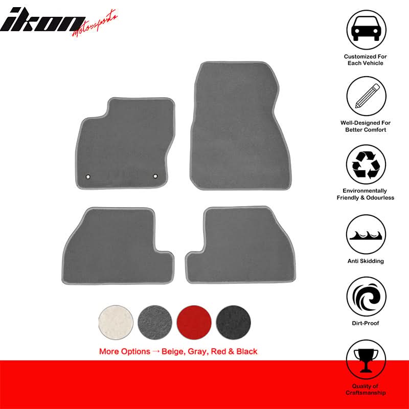 2011-2015 Ford Focus Car Floor Mats Carpet 4PC Nylon