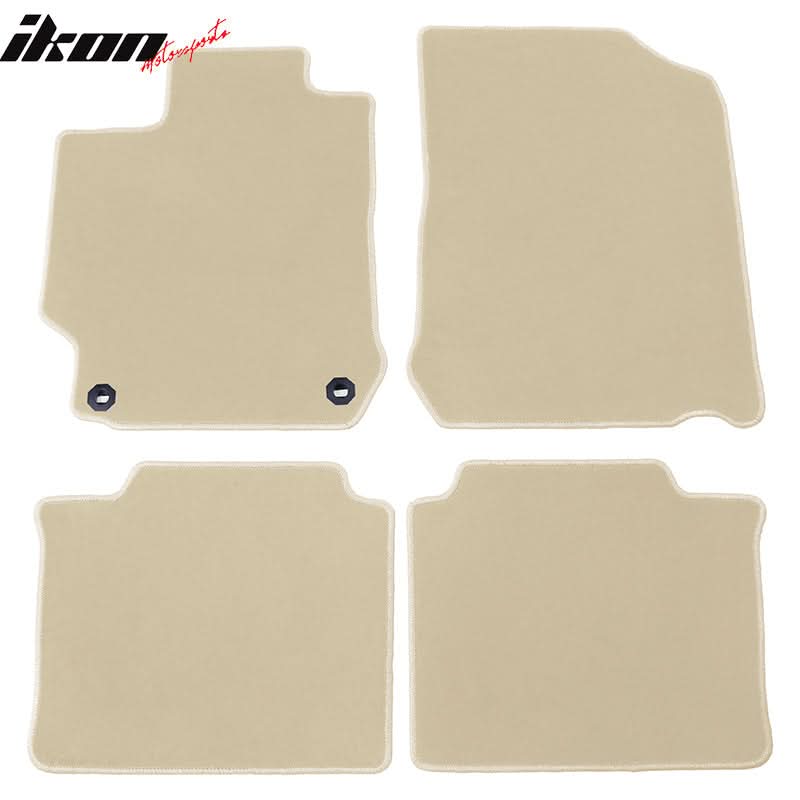2012-2017 Toyota Camry Car Floor Mats Carpet 4PC Nylon & Latex Rubber