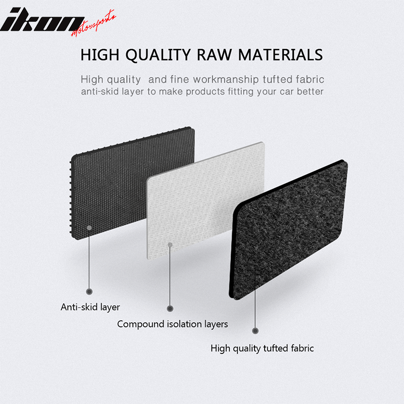 Car Floor Mat for 1996-1998 Acura TL Black Car Front Rear Nylon 4PC