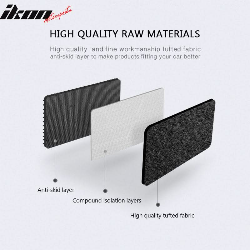 Car Floor Mat for 2000-2005 Chevy Impala Monte Carlo Black Nylon 4PCS