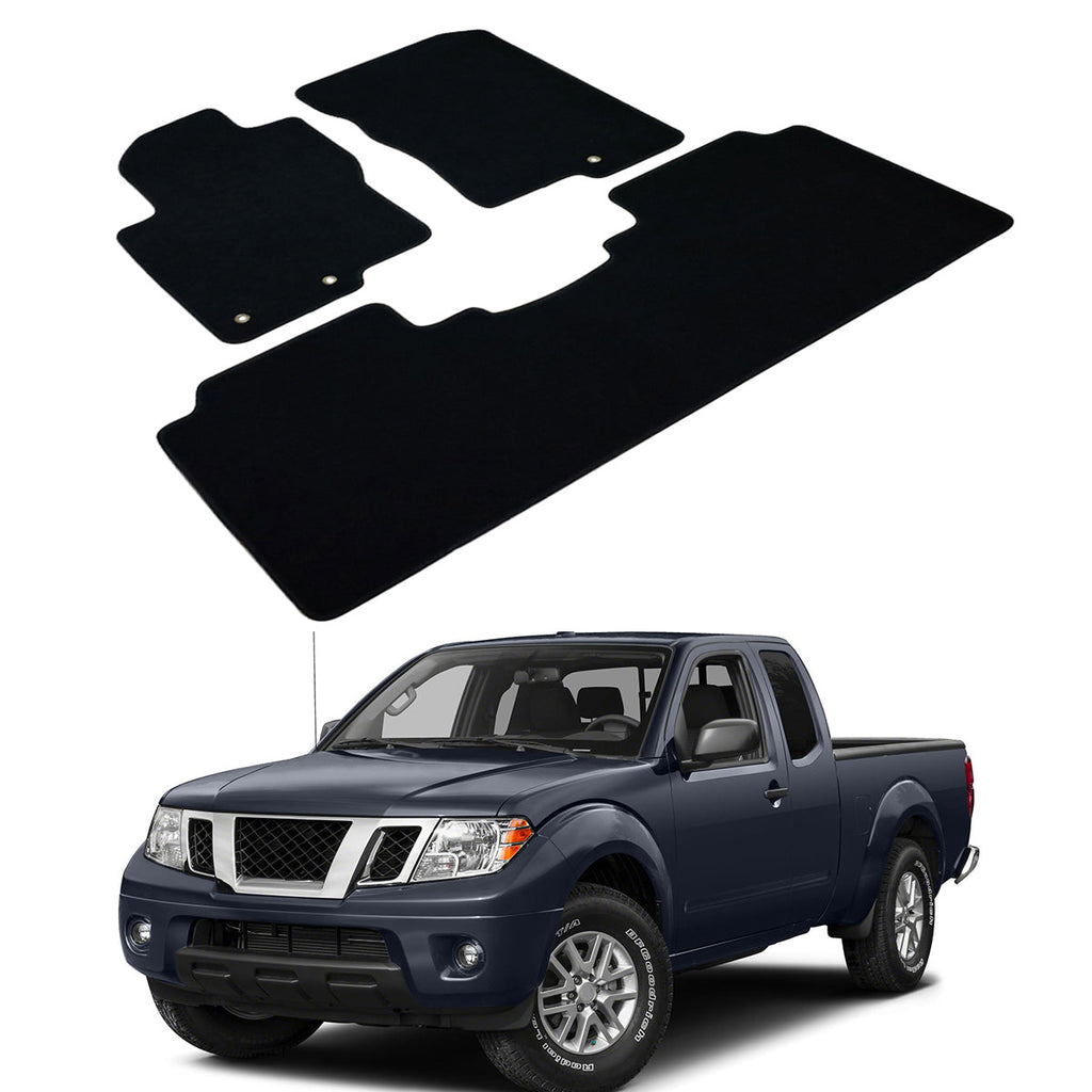 Car Floor Mat for 2011-2021 Nissan Frontier Crew Cab Nylon 3PC