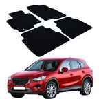 Car Floor Mat for 2013-2016 Mazda CX-5 Black Front Rear  Nylon 4PC
