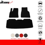 2012-2019 Tesla Model S Latex Floor Mats All Weather Carpet Black