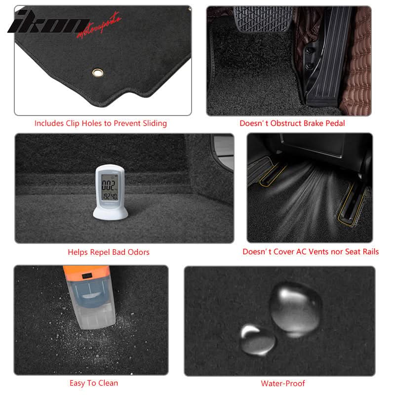 2017-2022 Honda CR-V Car Floor Mats Carpet 3PC Nylon