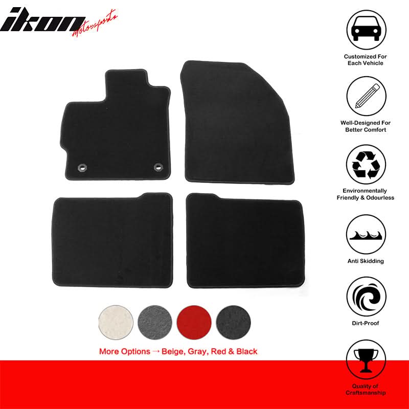2012-2015 Toyota Prius Nylon Floor Mats Liner Front Rear Carpets