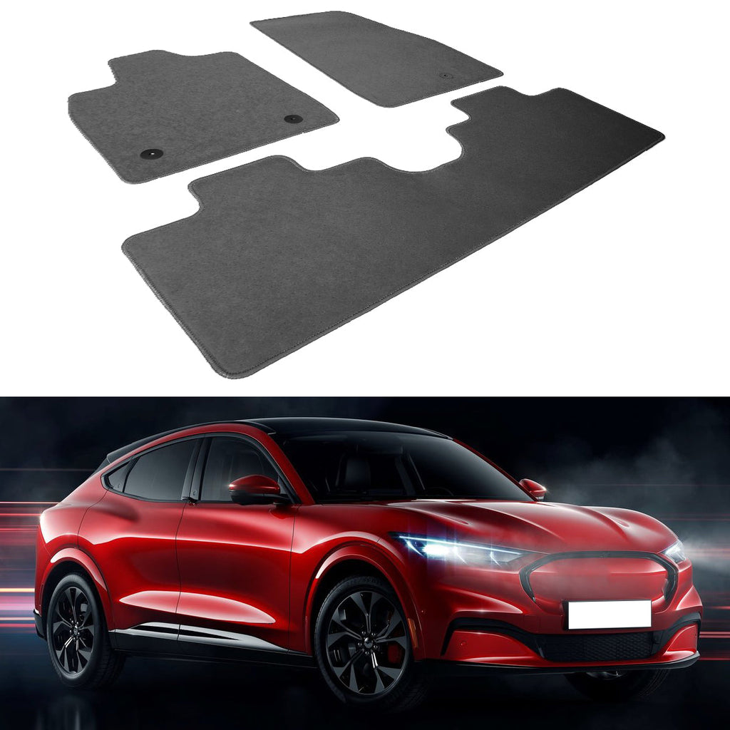 2021-2024 Ford Mustang Mach-E Nylon Floor Mats Liner Carpets 3PC