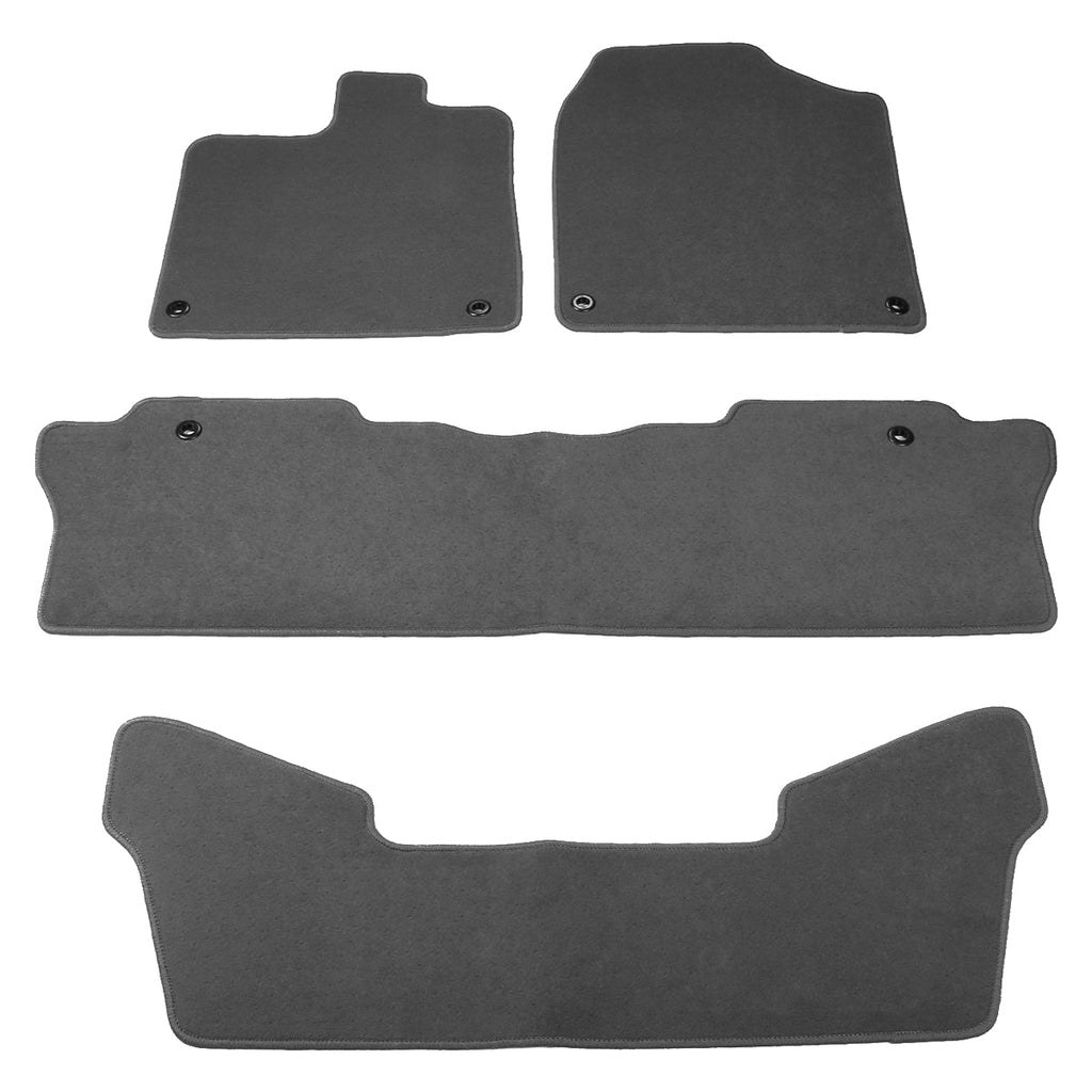 2016-2023 Honda Pilot Nylon Floor Mats Liner Front Rear Carpets