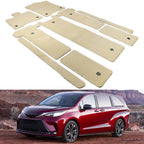 2021-2025 Toyota Sienna Floor Mats Liner Front Rear Carpets 9PC