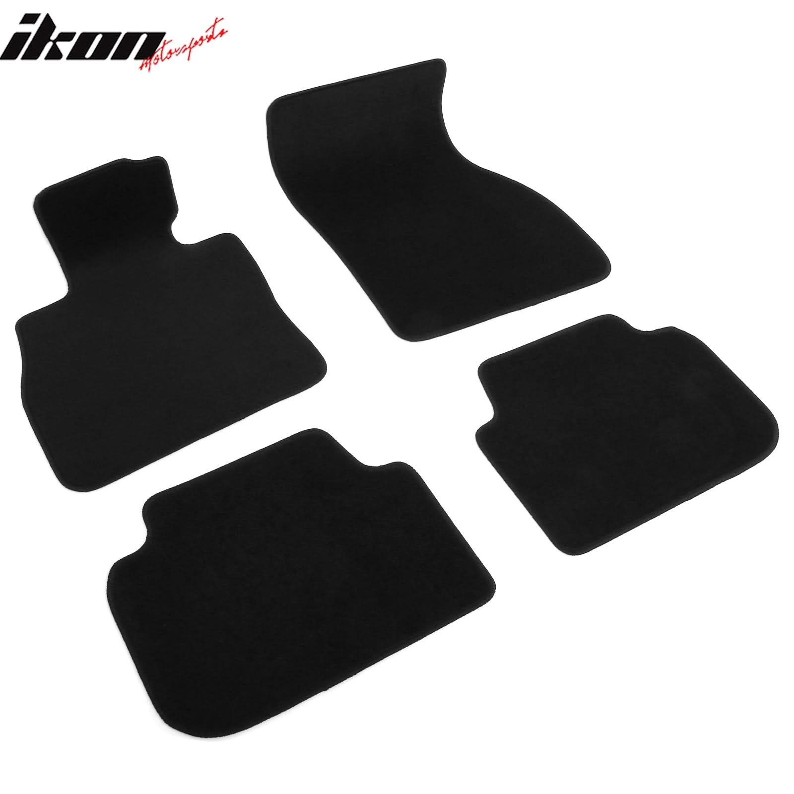 2016-2024 Mini Cooper Clubman F54 Black Front Rear Floor Mats Nylon