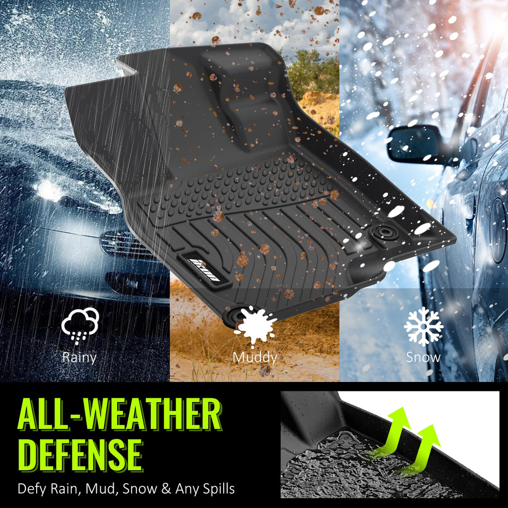 2019-2025 Acura RDX 5-Seat 3D Floor Mats All Weather TEP Carpets 3PCS