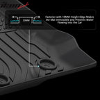 2021-2025 Ford Bronco 4DR Floor Mats All Weather TPE 3D Carpets 3PC