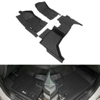 2019-2023 Ford Ranger Super Crew Cab 3D Floor Mat Heavy Duty Liner TPE