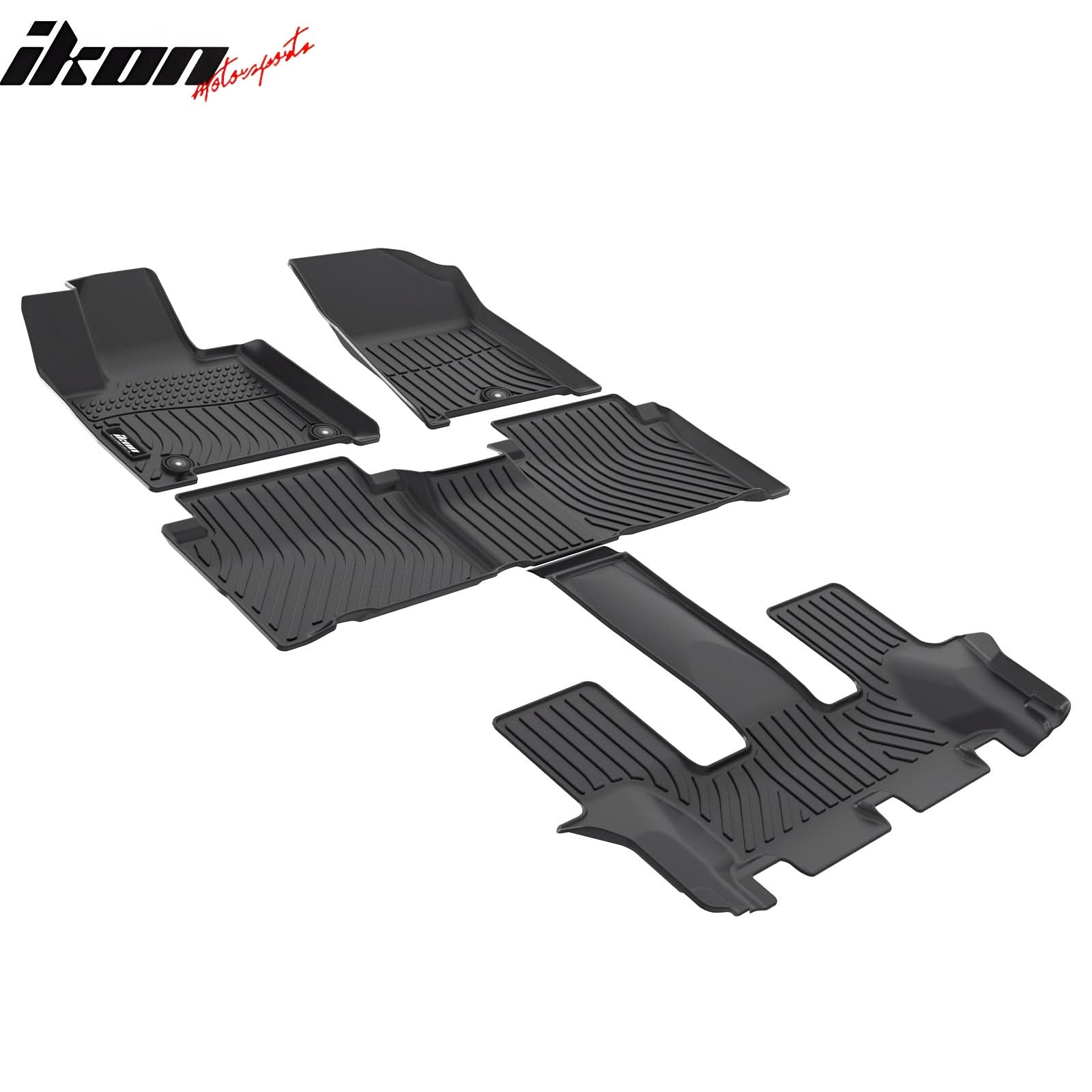 2024-2025 Hyundai Santa Fe Hybrid 3D Floor Mats All Weather Carpet TPE