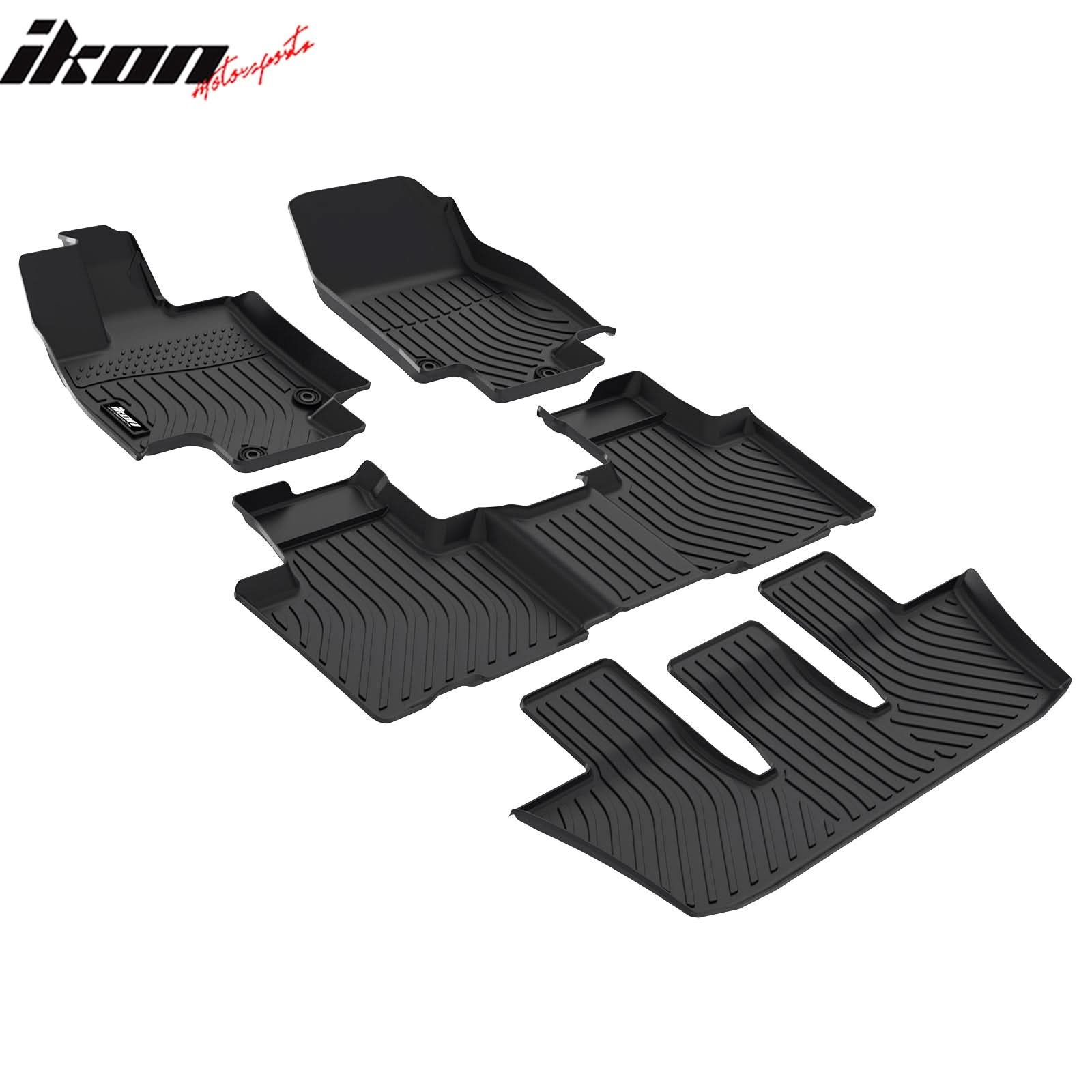 2024-2025 Toyota Grand Highlander 7 Seats 3D Floor Mats Carpet TPE