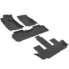 2019-2025 Subaru Ascent 8 Seats Bench Seat 3D Floor Mats Carpets TPE