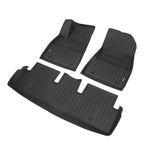 2024-2025 Tesla Model 3 Highland 3D All Weather Floor Mats Liners TPE
