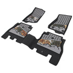 2018-2025 Jeep Wrangler JL Unlimited 4Dr Floor Mats Black Gray TPE