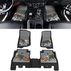 2018-2025 Jeep Wrangler JL Unlimited 4Dr Floor Mats Black Gray TPE