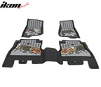 2018-2025 Jeep Wrangler JL Unlimited 4Dr Floor Mats Black Gray TPE