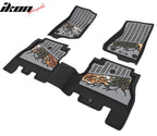 2018-2025 Jeep Wrangler JL Unlimited 4Dr Floor Mats Black Gray TPE