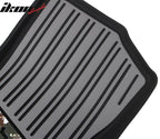 2018-2025 Jeep Wrangler JL Unlimited 4Dr Floor Mats Black Gray TPE