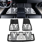 2024-2025 Tesla Model 3 3D Floor Mats Black Gray White TPE Injection