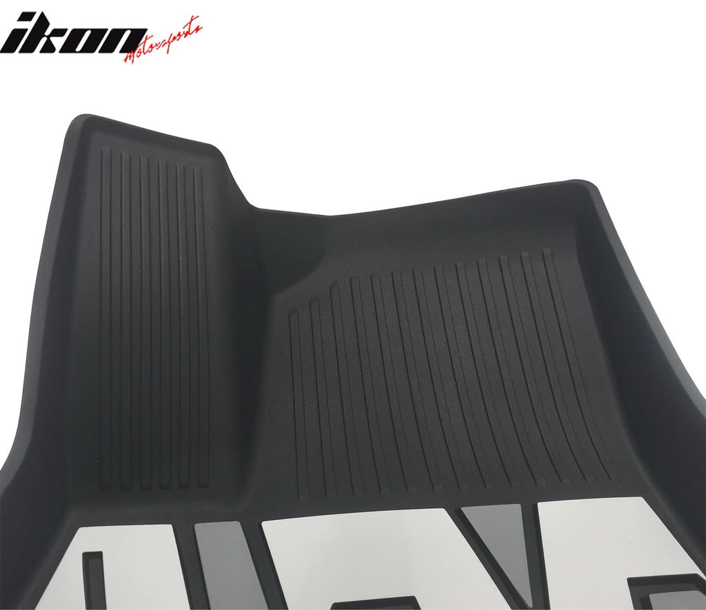 2024-2025 Tesla Model 3 3D Floor Mats Black Gray White TPE Injection