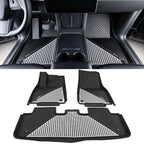 2020-2024 Tesla Model Y 3D Floor Mats Liner Black& Gray TPE Injection