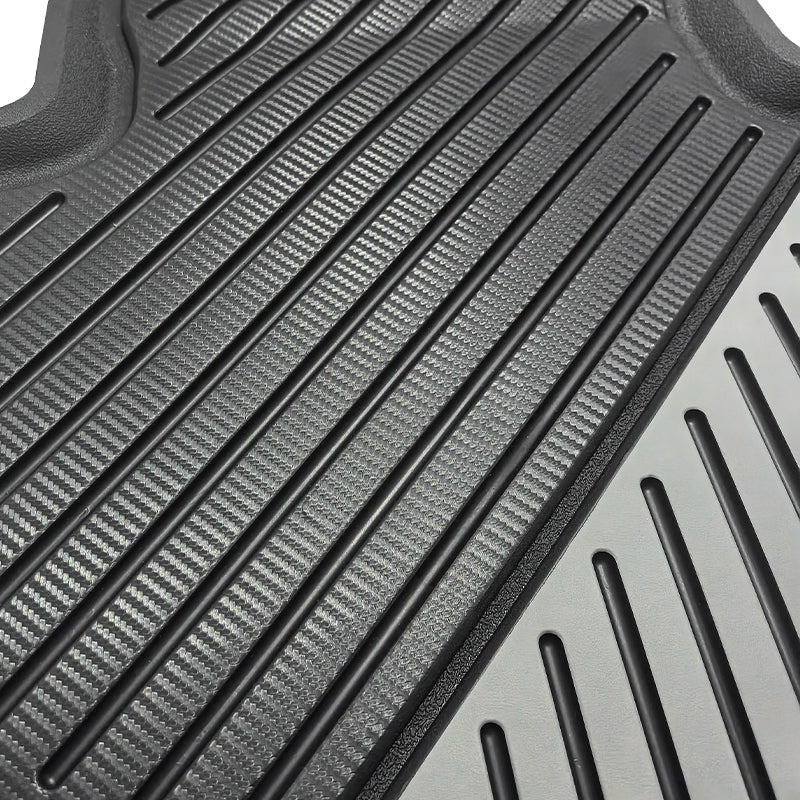 2020-2024 Tesla Model Y 3D Floor Mats Liner Black& Gray TPE Injection