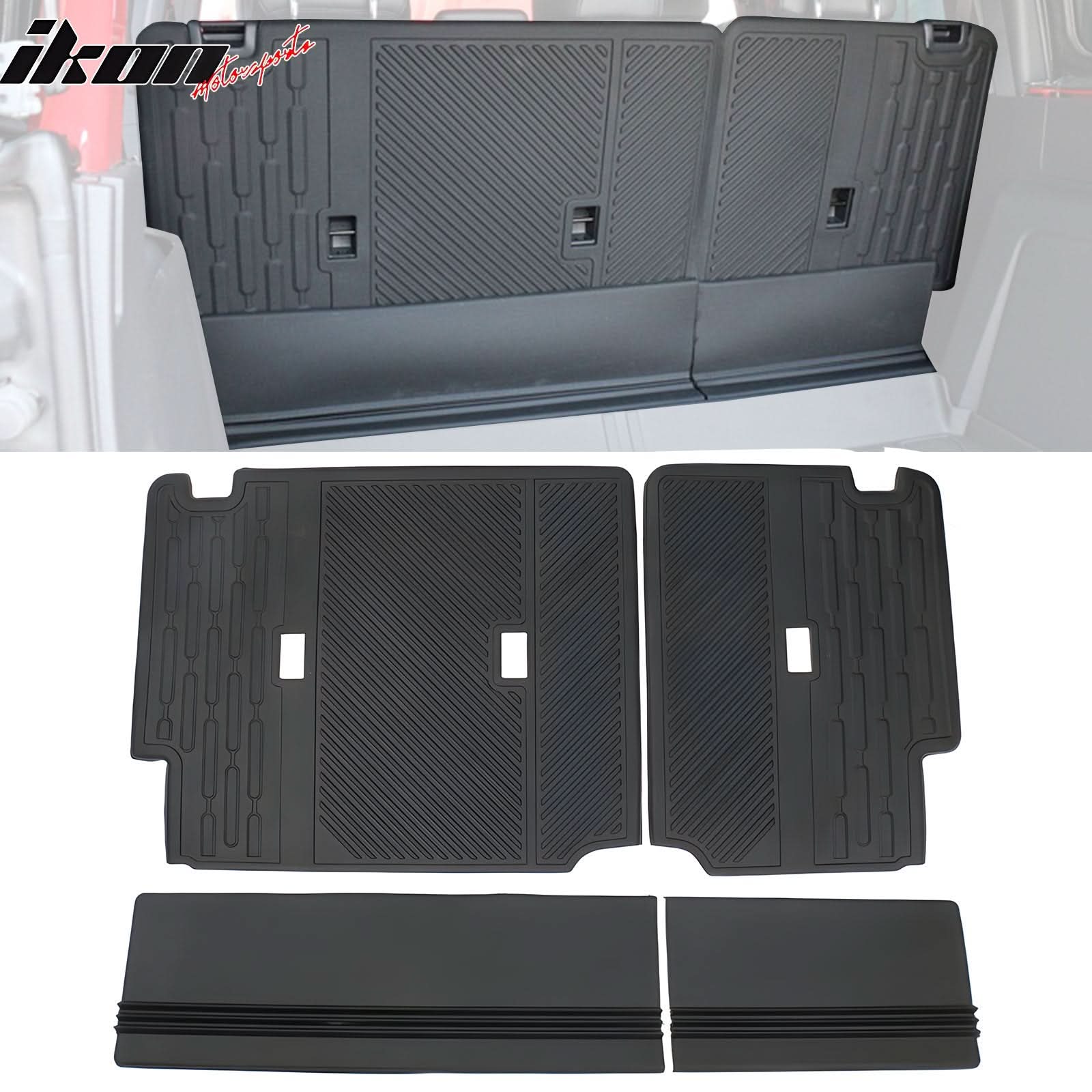 2021-2025 Ford Bronco 4Dr Black TPE Rear Seat Protector Backrest Cover