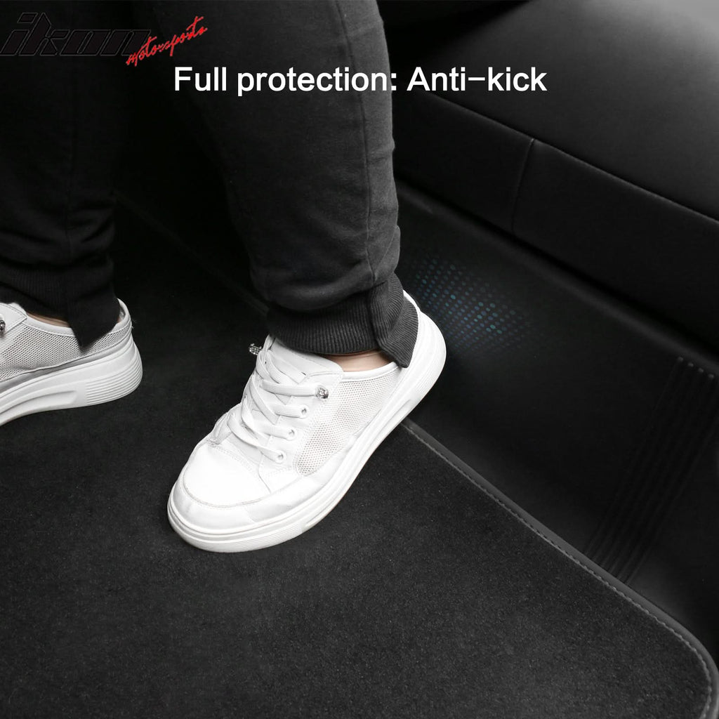 Car Floor Mat for 2020-2024 Tesla Model Y Black Rear Anti-kick TPE