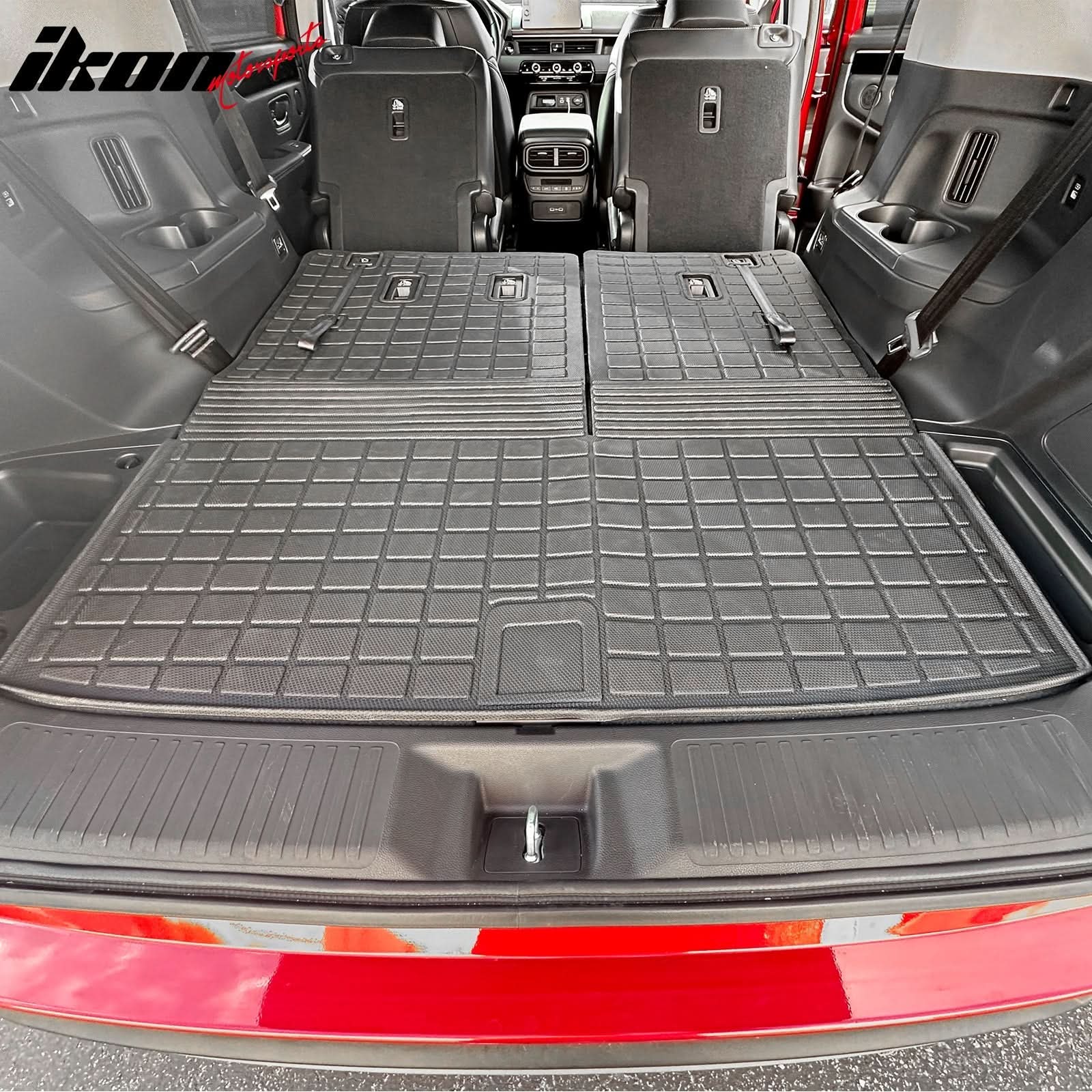 2023-2025 Honda Pilot 1PC Trunk Mat W/ Backrest Mats Liner Black TPE