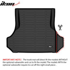 2011-2023 Dodge Charger & Chrysler 300 3D Trunk Mat Cargo Liner TPE