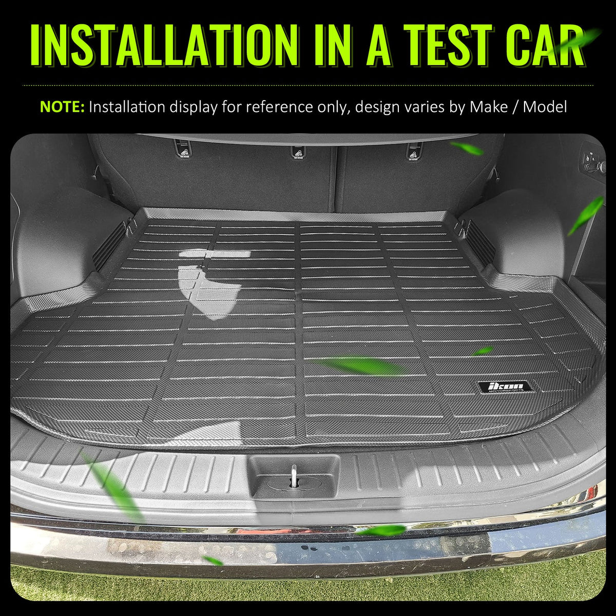 2021-2023 Hyundai Santa Fe 3D All Weather Cargo Trunk Tray Mats TPE