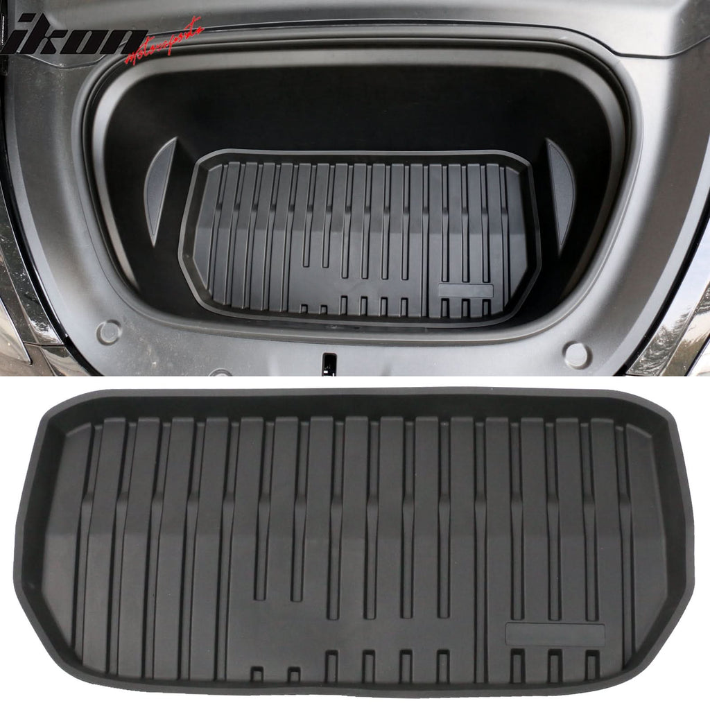 2020-2024 Tesla Model Y Black Trunk Mats Cargo Liner Injection TPE