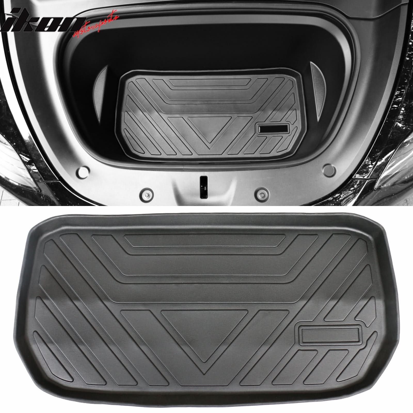 2020-2024 Tesla Model Y Black Trunk Mats Cargo Liner Injection TPE