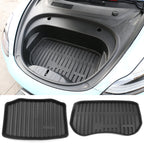 2021-2023 Tesla Model 3 Black Trunk Mats Cargo Liner Injection TPE