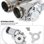 Universal 2.5 Inch Stainless Steel Exhaust Valve Pipe Kit - Bull Boost Performance