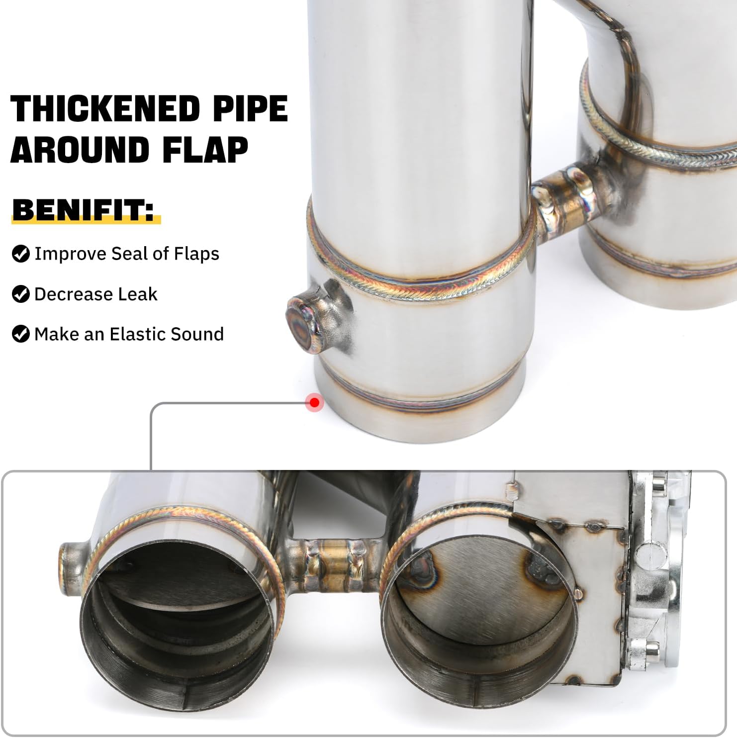 Universal 3 Inch Stainless Steel Exhaust Valve Pipe Kit - Bull Boost Performance