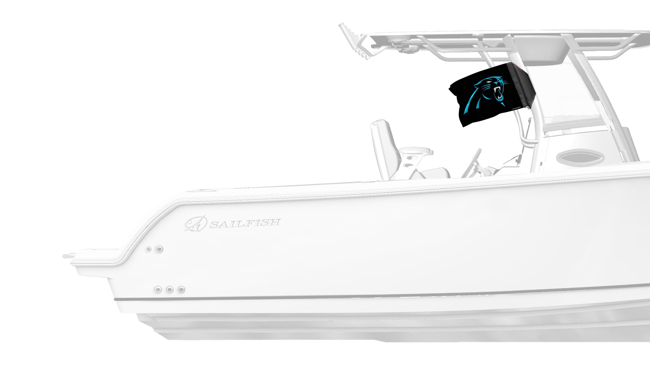 Carolina Panthers 11"x17" Forever Wave Flag for Boats